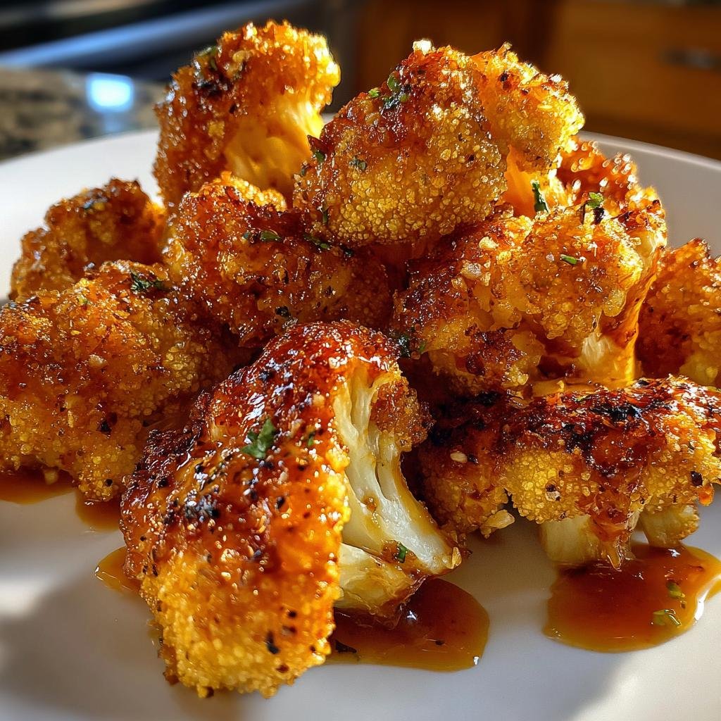 Air Fryer Keto Cauliflower Wings Buffalo