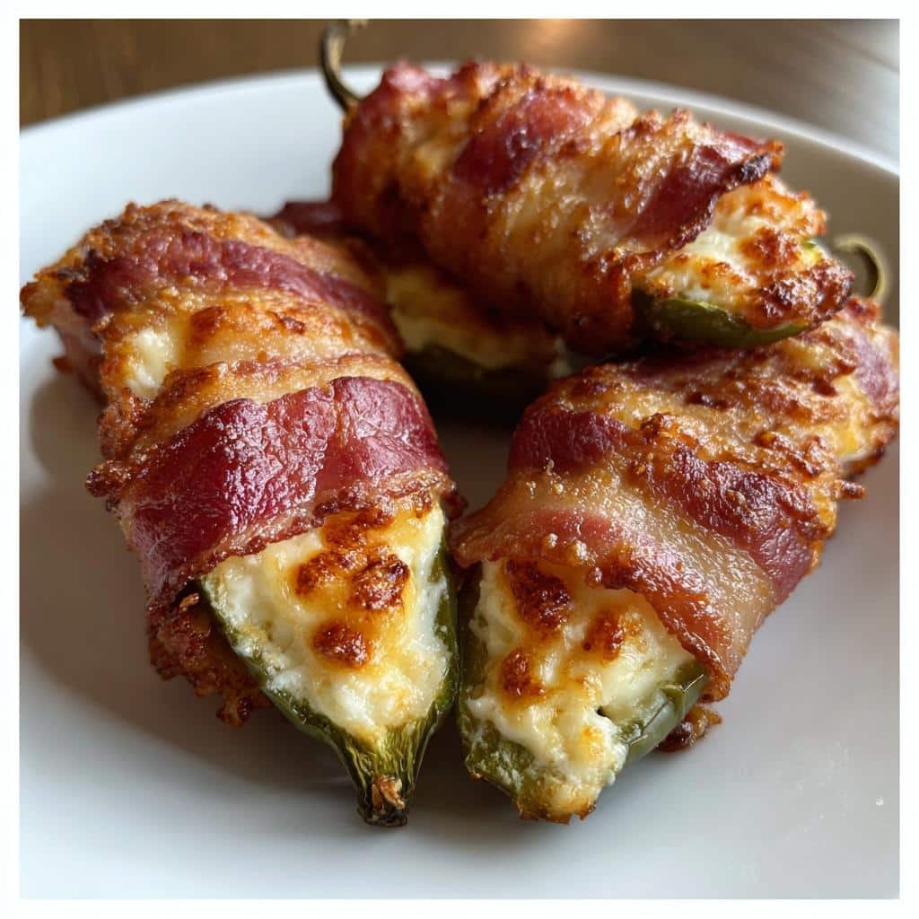 Air Fryer Keto Jalapeño Poppers Bacon Wrapped - detail 1
