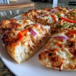 Air Fryer Leftover Rotisserie Chicken Quick Pizza