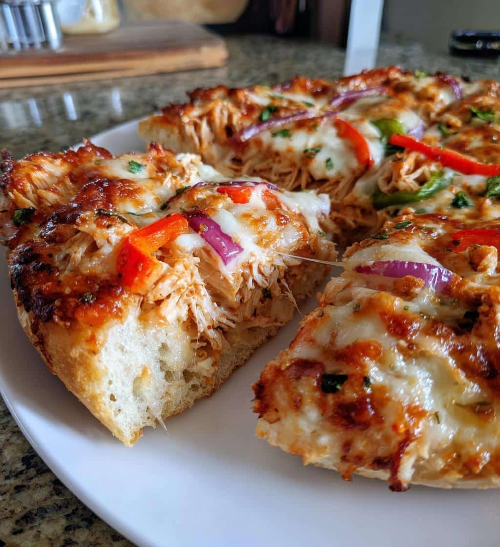 Air Fryer Leftover Rotisserie Chicken Quick Pizza