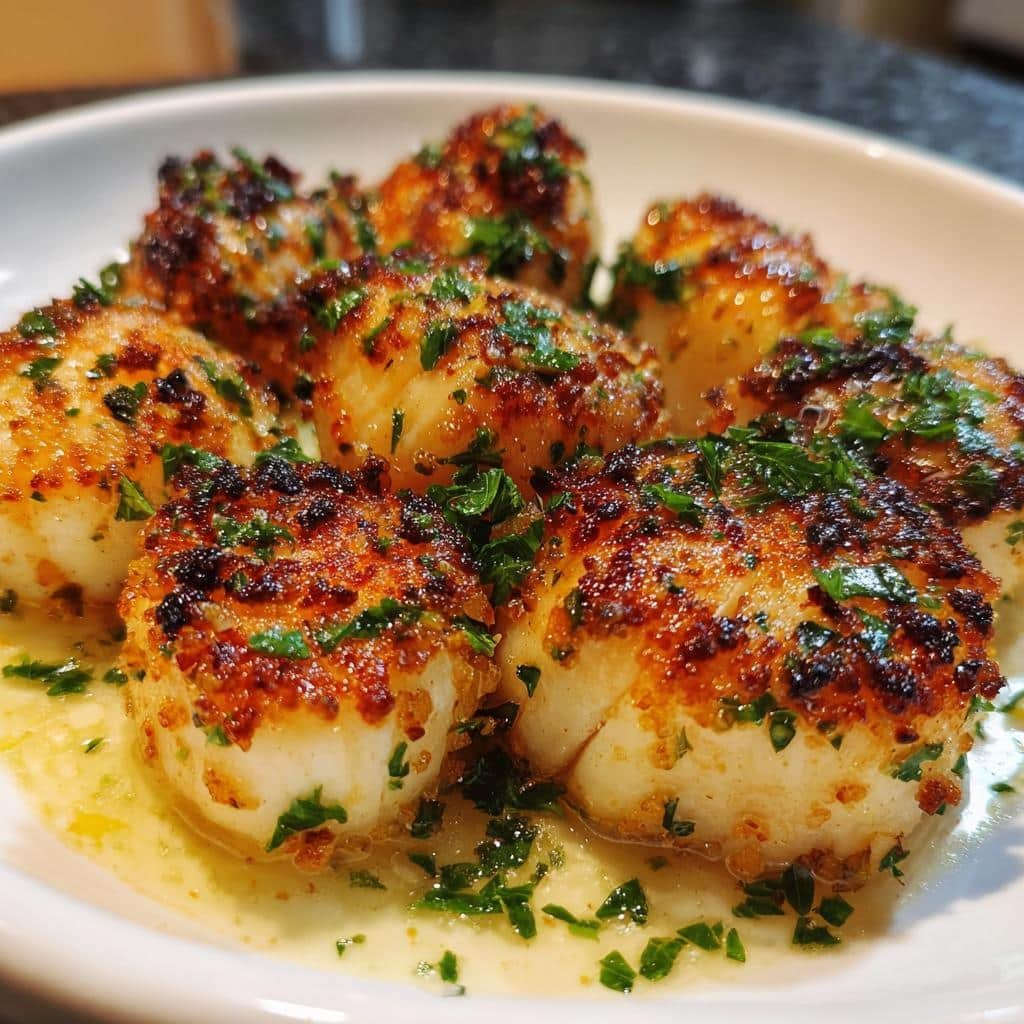 Air Fryer Lemon Butter Scallops - detail 1