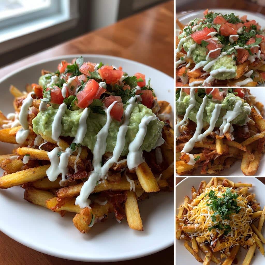 Air Fryer Loaded Guacamole Ranch Fries - detail 1