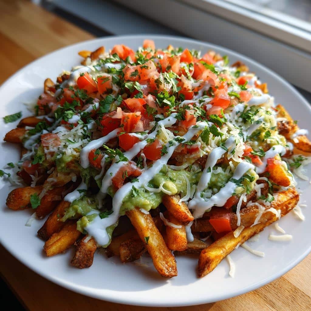 Air Fryer Loaded Guacamole Ranch Fries