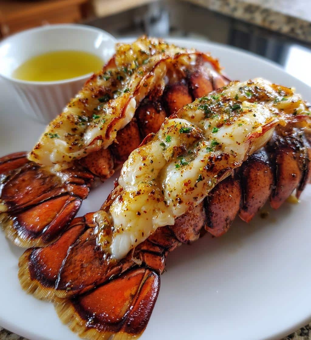 Air Fryer Lobster Tails Butter Dipped - detail 1