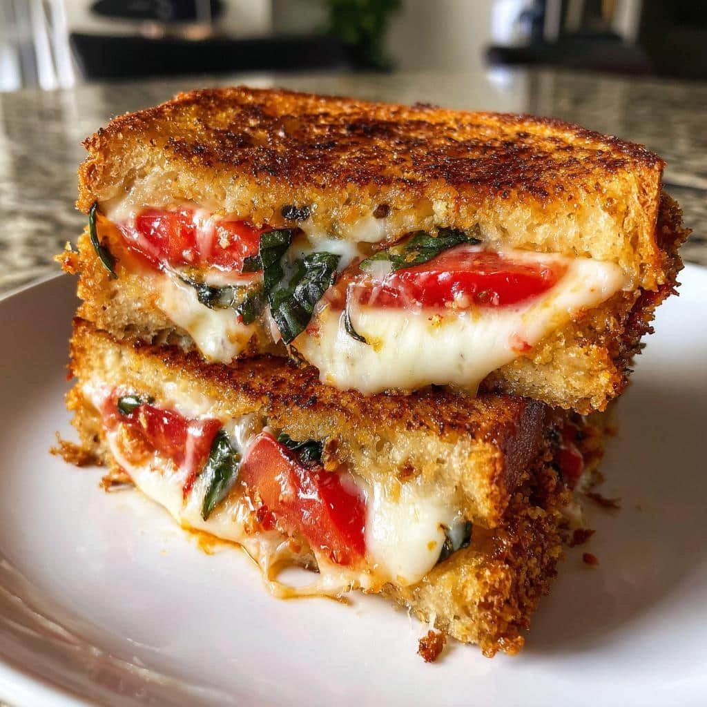 Air Fryer Margherita Grilled Cheese - detail 1