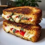 Air Fryer Margherita Grilled Cheese