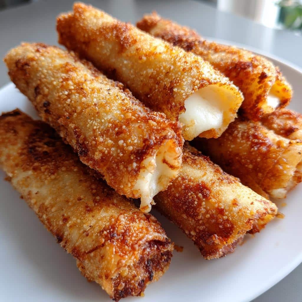 Air Fryer Mozzarella Sticks Egg Roll Wrapper - detail 1