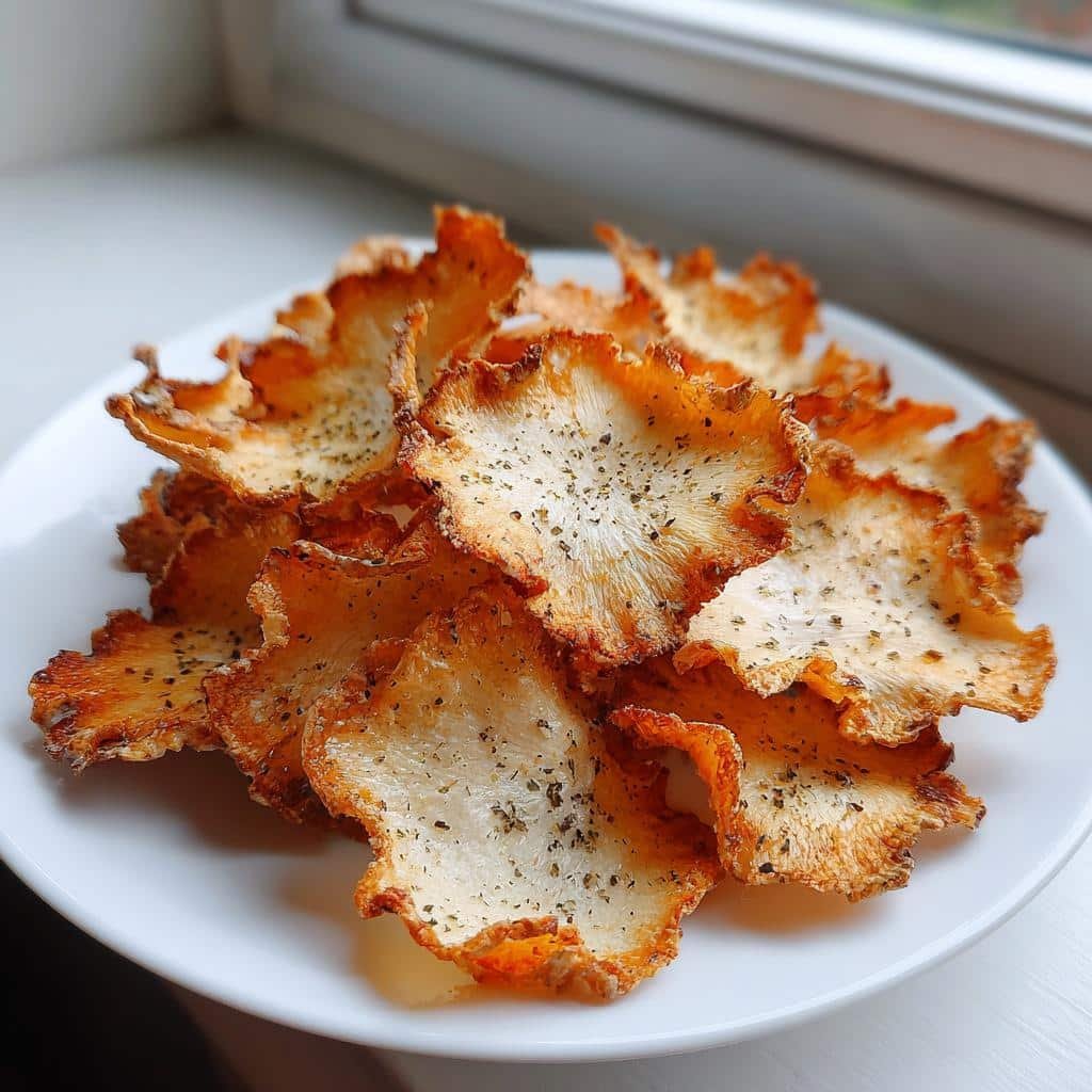 Air Fryer Mushroom Chips - detail 1