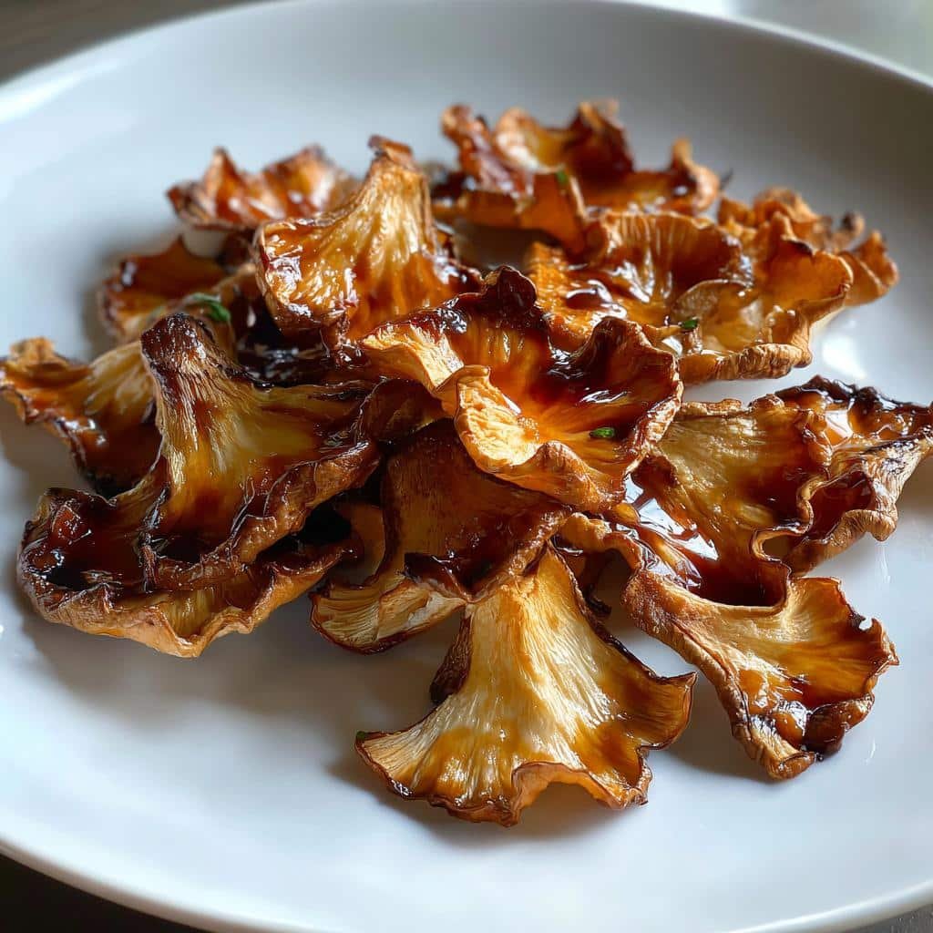 Air Fryer Mushroom Chips with Balsamic - detail 1