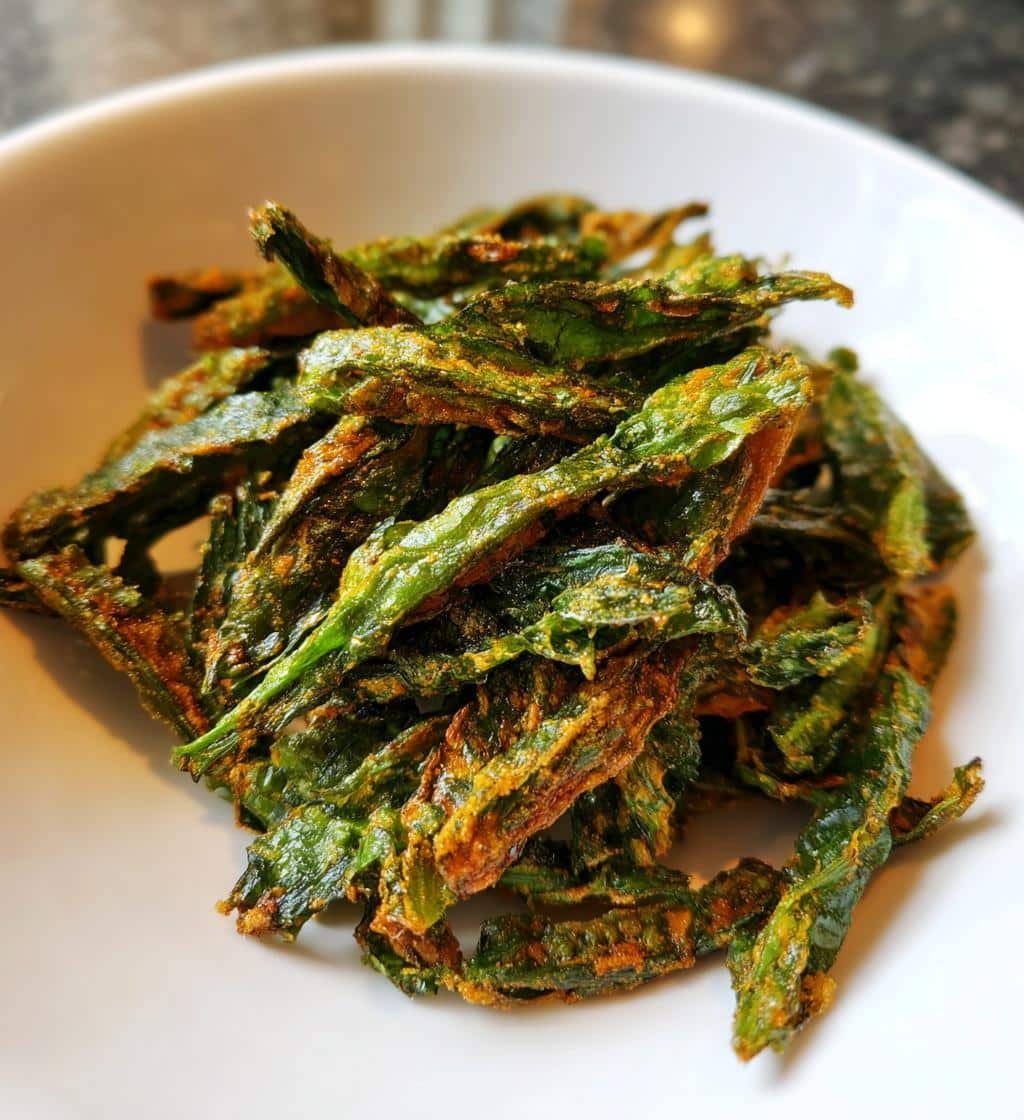 Air Fryer Mustard Green Fries - detail 1