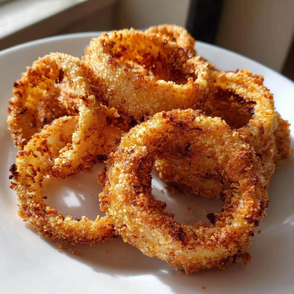 Air Fryer Onion Rings Parmesan - detail 1