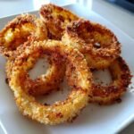 Air Fryer Onion Rings Parmesan