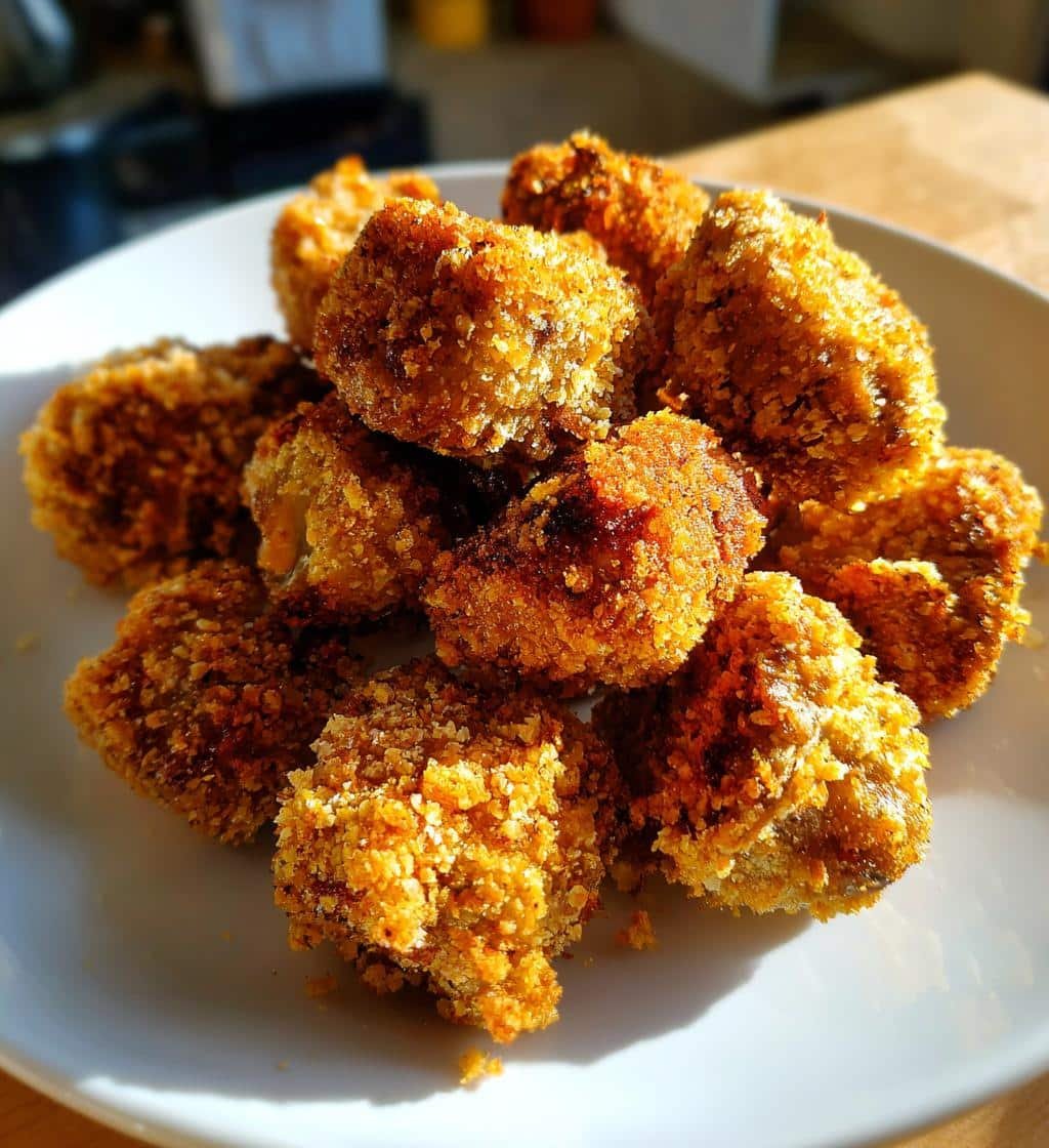 Air Fryer Oyster Mushroom Nuggets