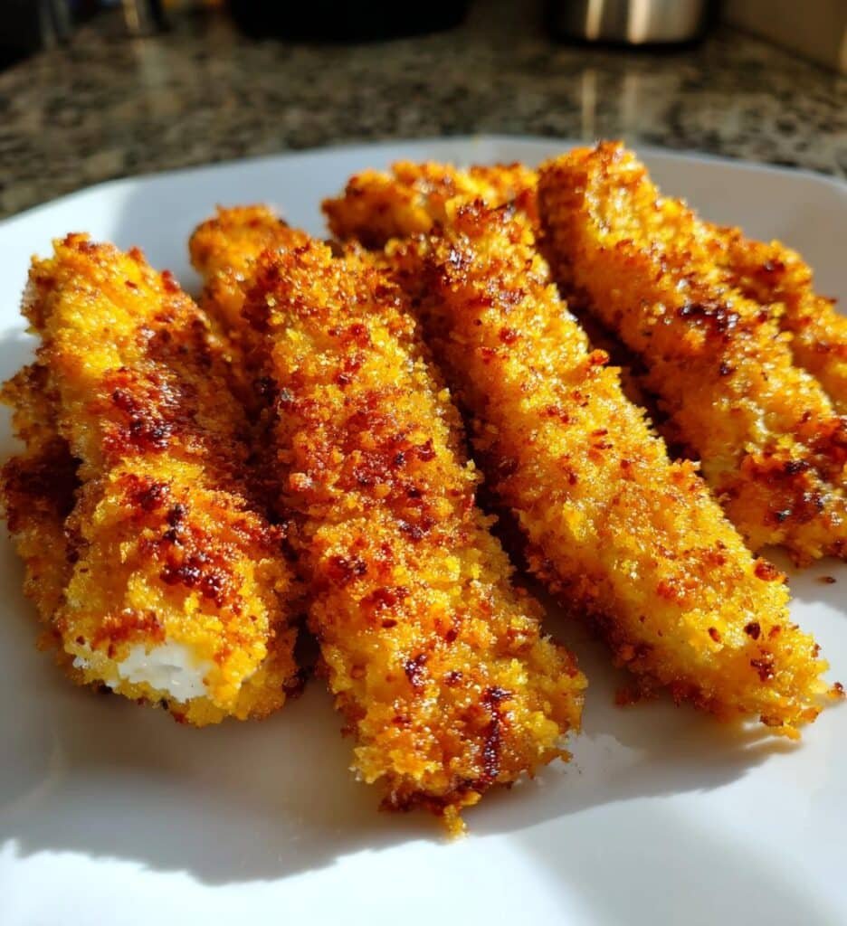 Air Fryer Pickle-Brined Chicken Sticks