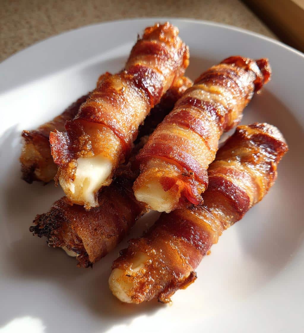 Air Fryer Prosciutto‑Wrapped Cheese Sticks