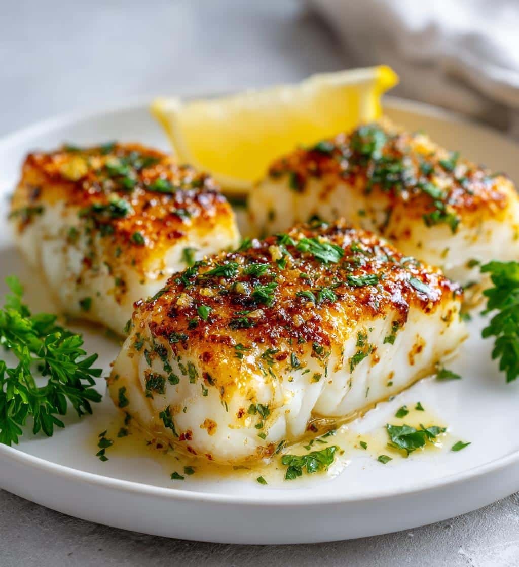 Air Fryer Quick Garlic Butter Baked Cod Fillets - detail 1