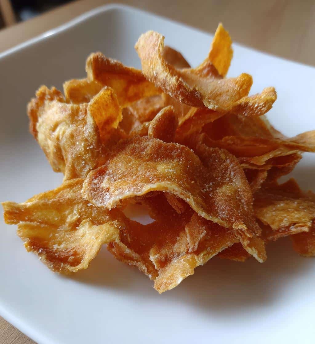 Air Fryer Salt & Vinegar Jackfruit Chips