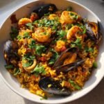 Air Fryer Seafood Paella