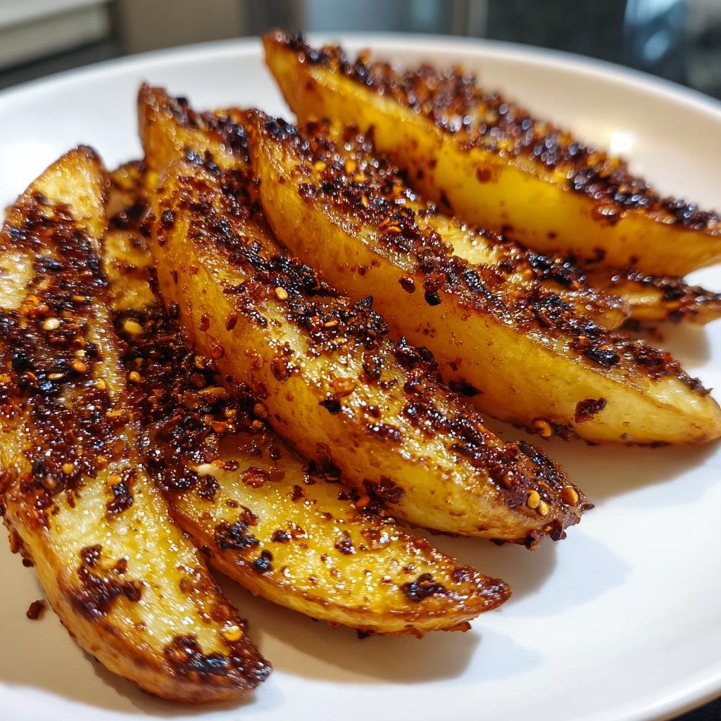 Air Fryer Sichuan Pepper & Garlic Wedges