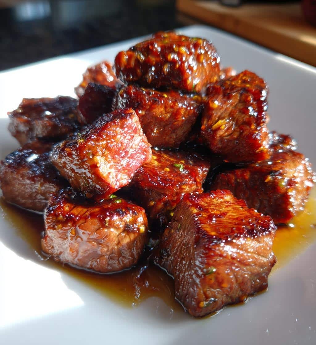 Air Fryer Steak Bites Teriyaki