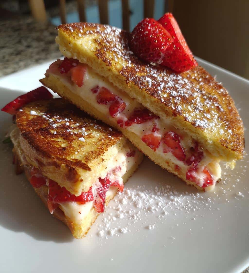 Air Fryer Strawberry Cheesecake Stuffed French Toast - detail 1