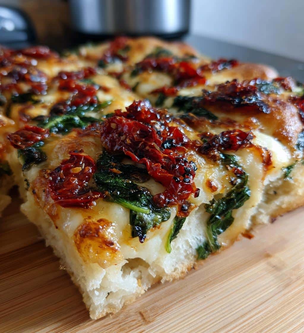 Air Fryer Sun-Dried Tomato & Spinach Pizza - detail 1