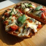 Air Fryer Sweet Potato Pizza Base with Savory Toppings