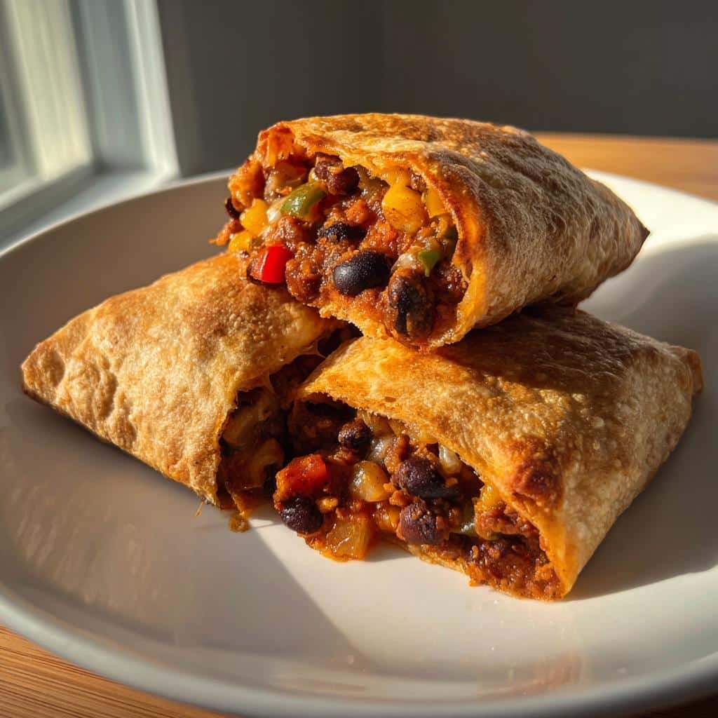 Air Fryer Tortilla Bean & Veggie Pockets - detail 1