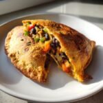 Air Fryer Tortilla Bean & Veggie Pockets