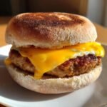 Air Fryer Veggie Sausage English Muffin