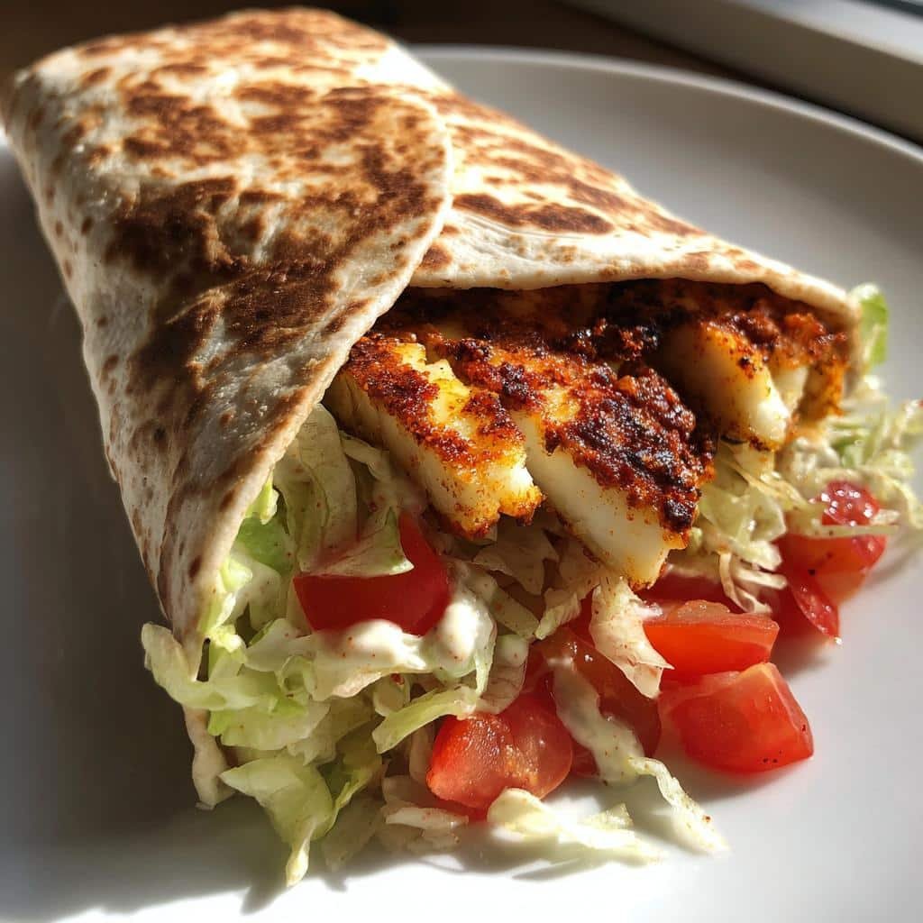 Air Fryer Za'atar Halloumi Wraps