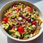 Air Fryer delicious Greek Pasta Salad