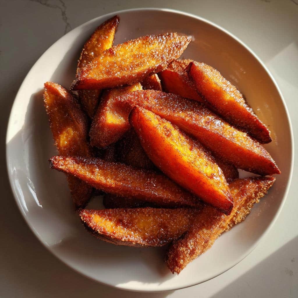 Air Fryer innamon Sugar Sweet Potato Wedges - detail 1