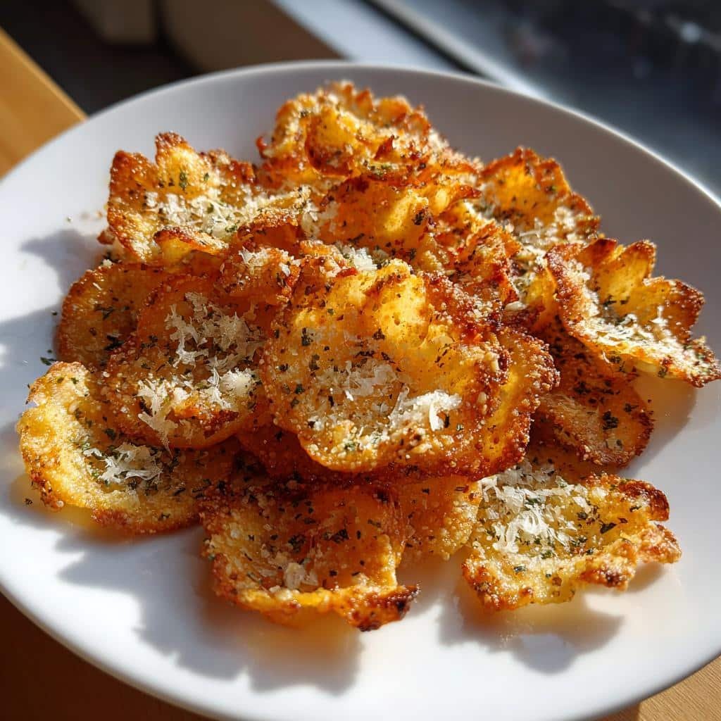 Air fryer pasta chip bites (parmesan)