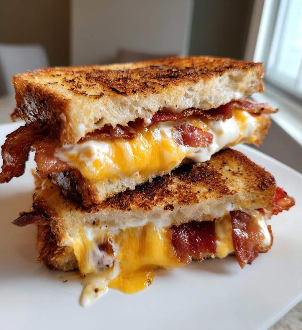 Bacon Ranch Air Fryer Grilled Cheese