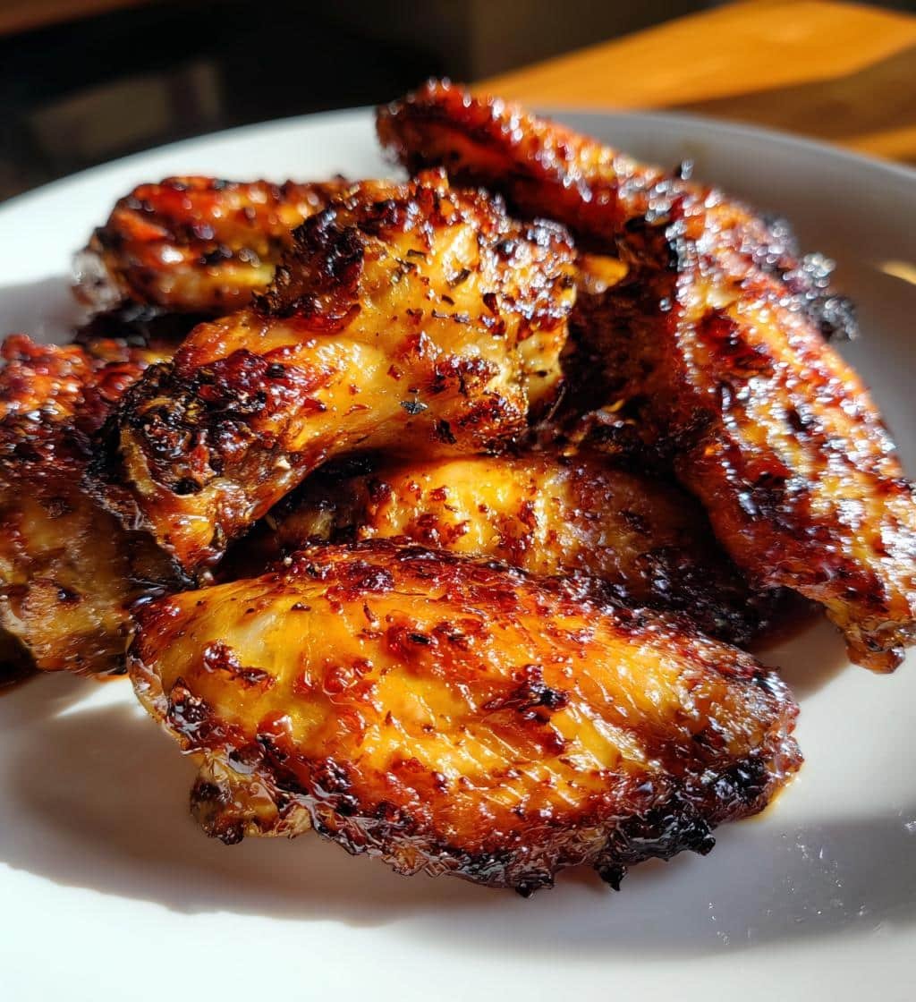 Balsamic Glazed Air Fryer Wings - detail 1