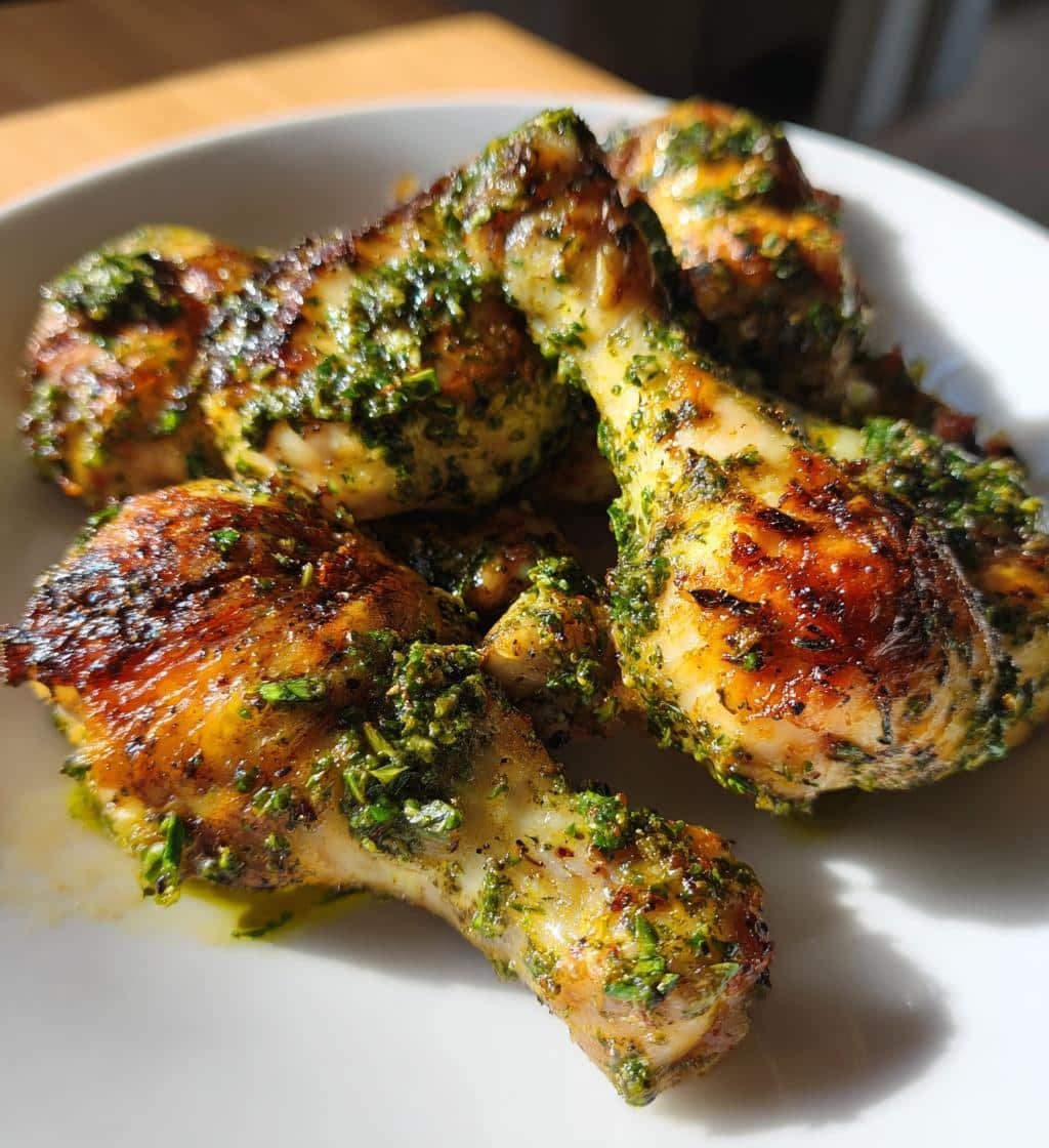 Basil Pesto Air Fryer Drumsticks
