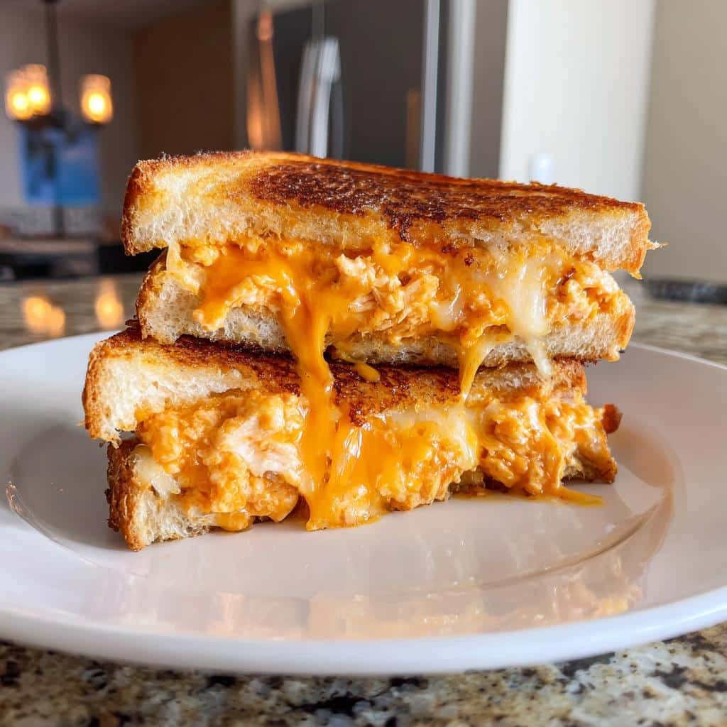 Buffalo Chicken Air Fryer Grilled Cheese - detail 1