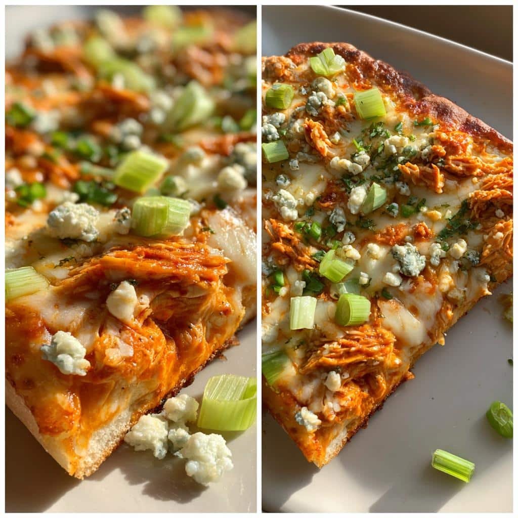 Buffalo Chicken Flatbread Pizza