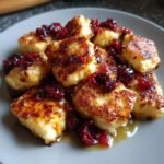Cranberry brie halloumi bites (air fryer)