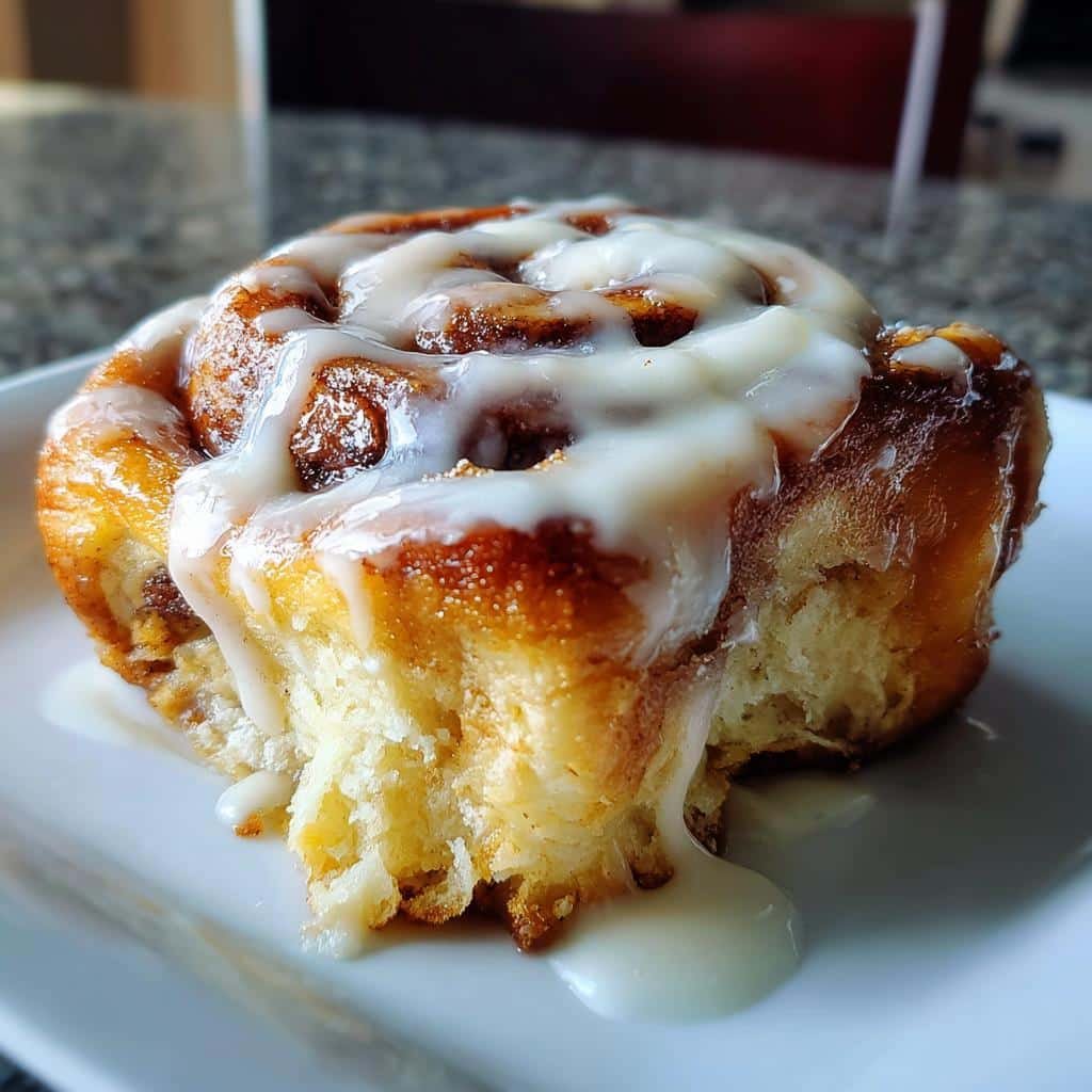 Easy Air Fryer Cinnamon Roll