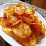 Easy Air Fryer Crispy Honey Mustard Potato Chips