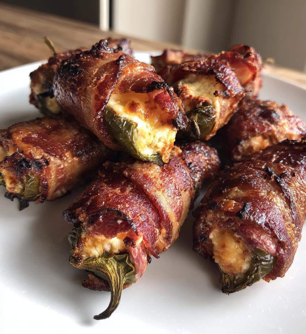 Easy Air Fryer Jalapeño Poppers Salami Wrapped - detail 1