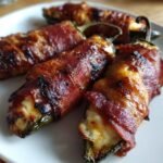 Easy Air Fryer Jalapeño Poppers Salami Wrapped