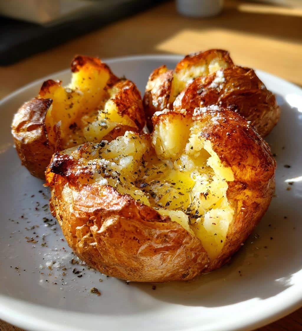 Easy Crispy Air Fryer Baked Potatoes - detail 1