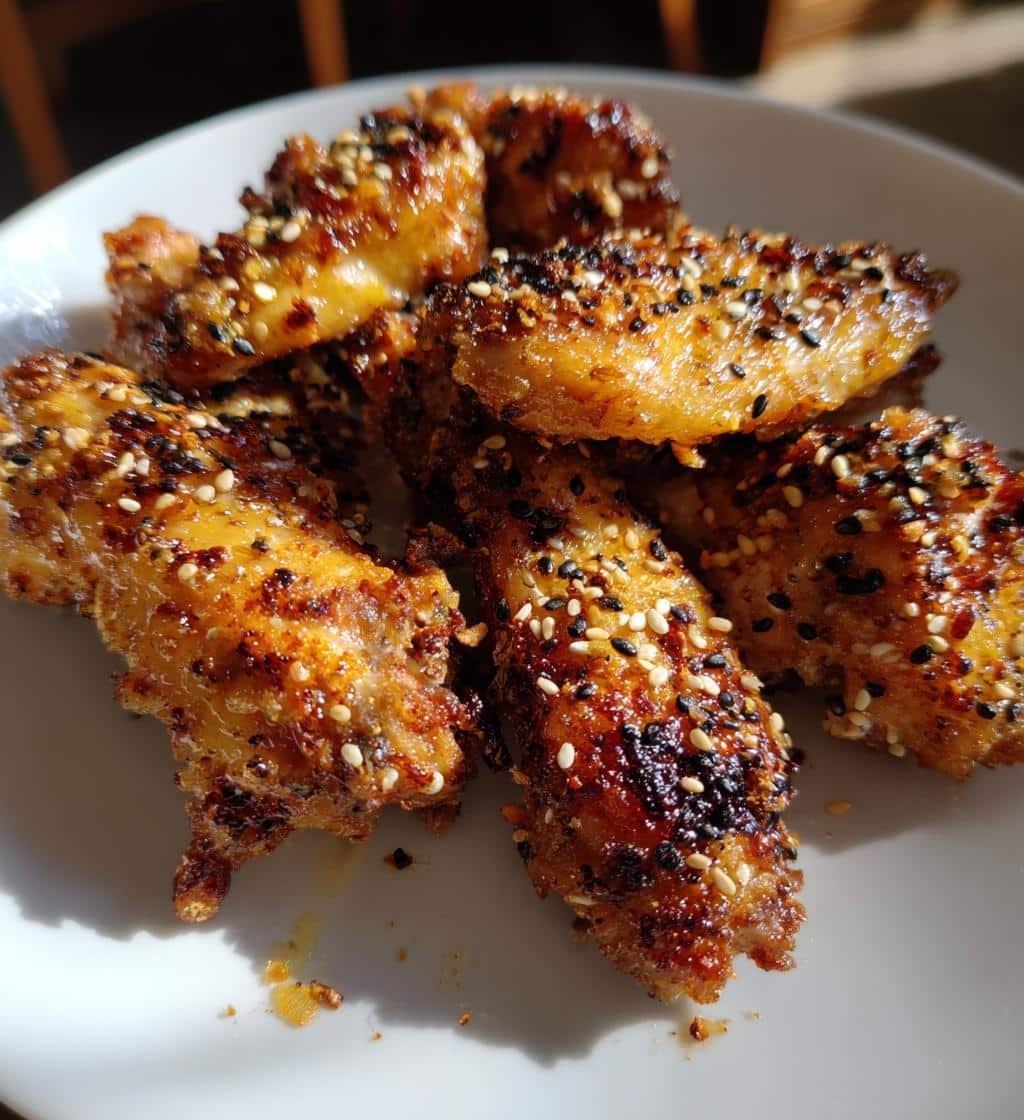 Everything Bagel Air Fryer Wings - detail 1