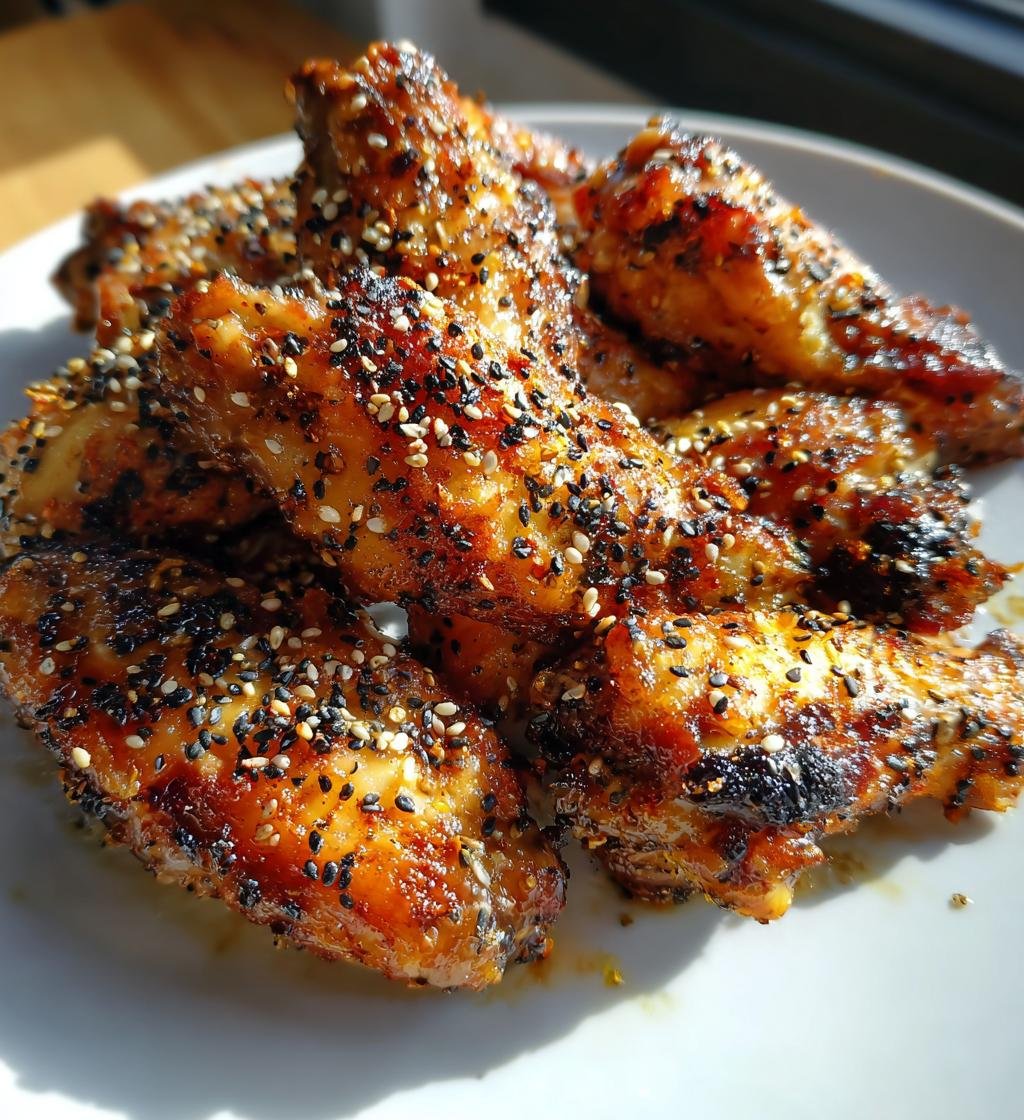Everything Bagel Air Fryer Wings