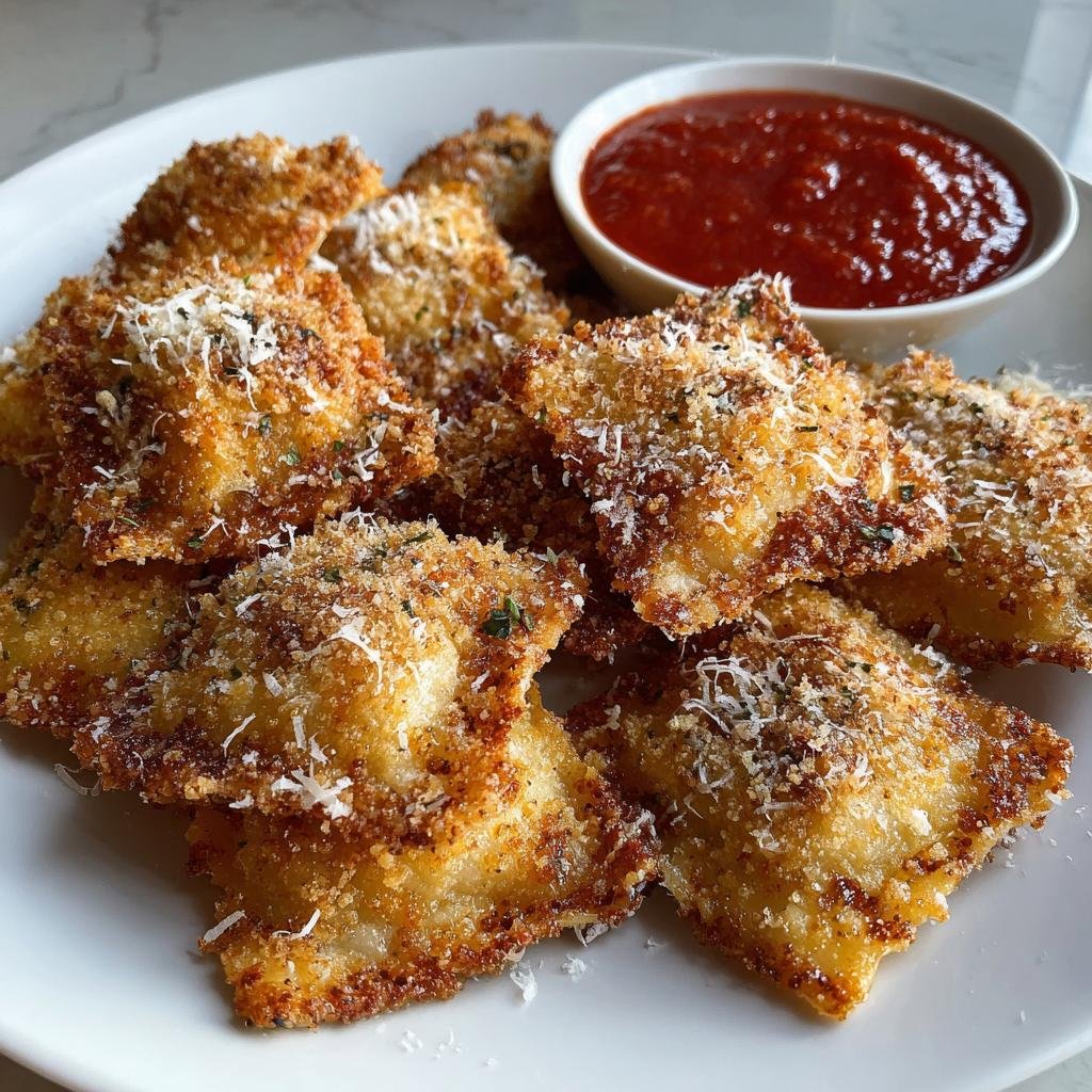 20-Minute Crispy Fried Ravioli Bites in Air Fryer - Irresistible! 4 Fried ravioli bites (air fryer) - detail 1