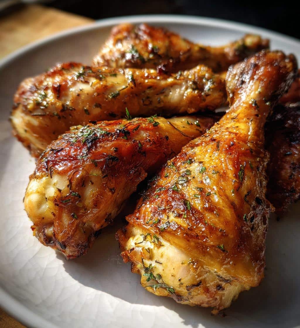 Garlic Butter Herb Air Fryer Drumsticks
