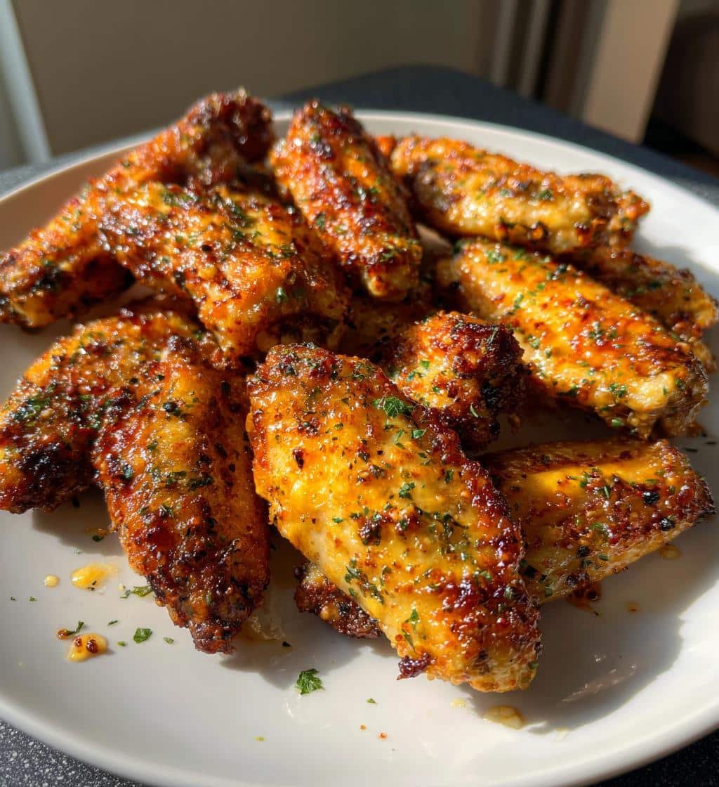 Garlic Parmesan Crispy Air Fryer Wings - detail 1